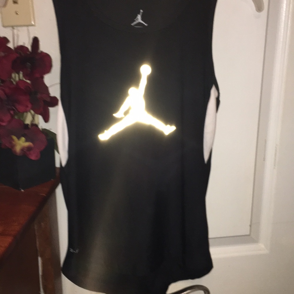 Black Jordan tank top girls